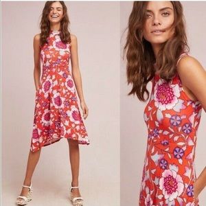Anthropologie Maeve Cleary Floral Dress XS